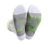 LEVLO Mike Wazowski Socks Mike Fans Gift I've Got My Eye On You Monsters Mike Socks Monsters Movie Merch (I've Got Mike Sock)