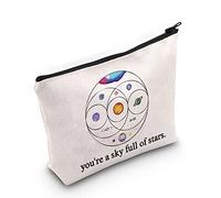 LEVLO Music Band Cosmetic Make Up Bag Star Moon Sun Lover Gift You're a Sky Full of Stars Make Up Zipper Bag for Women Girls, You're a Sky Full of Stars