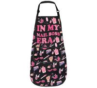 LEVLO Nail Apron For Nail Tech Aprons Nail Tech Gift Manicurist Technician Artist Gift Nails Boss Apron (NAIL BOSS ERA apron 3)