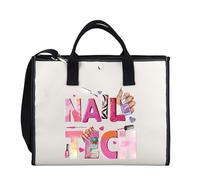 LEVLO Nail Tech Tote Bag Nail Artist Gift Beautician Canvas Bag Nail Salon Gifts Nail Technician Gifts Manicurist Salon Tote Bag (NAIL TECH TOTE BAG uk)