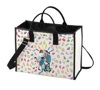 LEVLO Nick & Charlie Leaves Cosmetic Makeup Bag Hi Leaves Gifts Nick & Charlie Makeup Zipper Pouch Bag For TV Series Fans, Hi Leaves LT, Cosmetic Bag