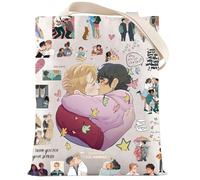 LEVLO Nick & Charlie TV Series Tote Bag Nick & Charlie Fans Gift Hi Leaves Shoulder Bag Nick and Charlie Merch, Hi Leaves Tote, M