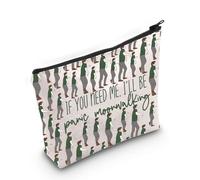 LEVLO Nick Miller Cosmetic Bag Panic Moonwalking Fans Gift If You Need Me I'll be Panic Moonwalking Nick Miller Zipper Pouch Bag, Panic Moonwalking