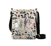 LEVLO P Magic Inspired Crossbody Bag Witch Gift Goth Gothic Horror Fan Gift Horror Gift Halloween Movie Crossbody Bag (CHOCOLATE CAKE CB 2)
