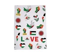 LEVLO Palestine Flag Free Palestine Towel Protest Peaceful Memorial Human Rights Towel for Her Him (Palestine Love)