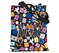 LEVLO Percy & Annabeth Tote Bag - Medusa & Zeus Fans Gift - Camp Half Blood Shoulder Bag - Merch