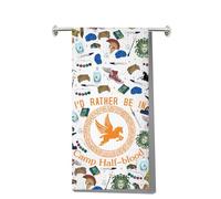 LEVLO Percy Movie Kitchen Towel Percy & Annabeth Fans Gift I'd Rather Be in Camp Half-Blood Tea Towel PJO Percy Housewarming Gift (I'd Rather Towel)