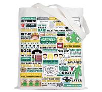 LEVLO Philadelphia Quote Canvas Tote Bag Gift For Charlie Day Fans TV Show Theme Shoulder Bag, Asip Tote