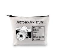 LEVLO Photographer Makeup Bag Photography Camera Accessories Stuff Bag Photography Lovers Gift Camera Cosmetic Bag (Photography Stuff 3UK)