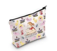 LEVLO Pig Wilbur & Fern Cartoon Cosmetic Bag Spider Charlotte Fans Gift With The Sight Words You Can Change The World Zipper Pouch Bag, With The Sight Full, Cosmetic Bag