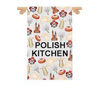 LEVLO Poland Kitchen Towel Polish Baker Gift Poland Souvenirs Trip Gift Poland Food Dish Towel Polska Tea Towel (POLAND KITCHEN t)