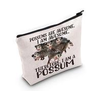 LEVLO Possum Cosmetic Makeup Bag Possum Lover Gift Possums Are Awesome Makeup Zipper Pouch Bag For Possum Fans, Possums Awesome, Cosmetic Bag