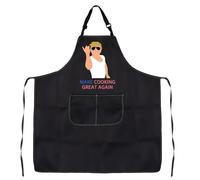 LEVLO President Supporter Kitchen Apron Vote Grill Apron BBQ Apron Dad Cooking Apron Grilling Apron (MAKE COOKING apron 2uk)