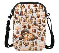 LEVLO Punch The Monkey Crossbody Bag Monkey Inspired Gift Punch Monkey Plush Shoulder Bag Orangutan Animal Merchandise, Punch Monkey Cbag