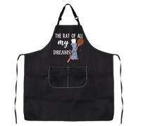 LEVLO Remy Rat Kitchen Apron Remy The Rat Touille Movie Fans Gift The Rat Of All My Dreams Waterproof Adjustable (THE RAT OF ALL my DREAMS apron uk)