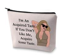 LEVLO RHONY Inspired Gift I'm an Acquired Taste Makeup Bag Real Housewives Gift (Acquired Taste)