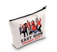 LEVLO School Musical Theatre Characters Cosmetic Make Up Bag Broadway Movie Fans Gift East High Drama Dept Makeup Zipper Pouch Bag For Women Girls, East High Drama Dept, Cosmetic Bag
