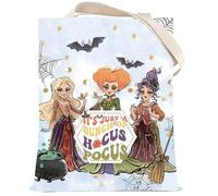LEVLO Sister Movie Cosmetic Bag Witch Fans Gift It's Just a Bunch of Hocus Makeup Zipper Pouch Bag Witch Sister Merchandise, Hocus Tote