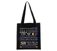 LEVLO Six queen Musical Gift Tote Bag Musical Gift Chicoge Musical Inspired Gift Six SquishCicero Lipschitz Tote Bag (DIVORCED BEHEADED DIED tote ku)