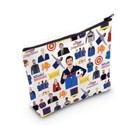 LEVLO Soccer Coach Makeup Bag Soccer Coach TV Show Gifts You Are Braver Stronger Smarter Than You Think Believe Zipper Pouch Bag, Believe Full