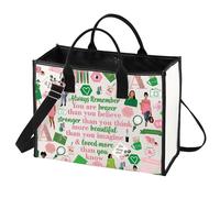 LEVLO Sorority Make up Bag Greek Sorority Gift You Are Braver Stronger Smarter Than You Think Makeup Zipper Pouch Bag, AK LT, Cosmetic Bag