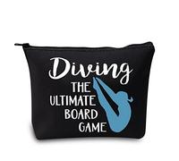 LEVLO Springboard Diving Cosmetic Bag Platform Diving Gift Board Game Makeup Zipper Pouch Bag Merchandise, Diving Black, Make Up Bag