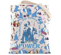 LEVLO Sword Stone Merlin Tote Bag King Arthur Gift Knowledge And Wisdom The Real Power Merlin Shoulder Bag Merlin Merch, The Real Power Tote, M