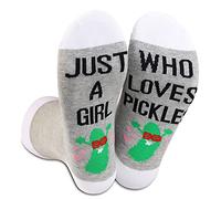 LEVLO Ted TV Show Socks Ted TV Show Fans Gift Just A Woman Man Who Loves Watching Ted Novelty Socks, Who Loves Pickles, Large