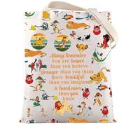 LEVLO The Lion Movie Cosmetic Make Up Bag Lion Fans Gift - Braver Stronger Smarter Than You Think - Multicolour Cartoon Zipper Pouch Bag - 9.05 inches - Cosmetic Bag