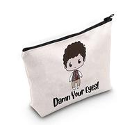 LEVLO Thomas Thorne Cosmetic Make Up Bag TV Show Gifts Damn Your Eyes Makeup Zipper Pouch Bag For Friend Family, Damn Your Eyes