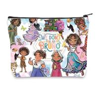 LEVLO We Don’t Talk About Bruno Cosmetic Bag Mirabel & Isabela &Luisa Fans Gift Mirabel Makeup Zipper Pouch Bag, About Bruno, Cosmetic Bag