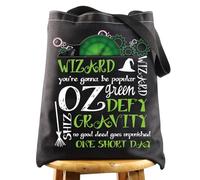 LEVLO Wicked Musical Tote Bag Elphaba And Glinda Fans Defy Gravity Broadway Wicked Shoulder Bag
