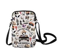 LEVLO Winchester Brothers Crossbody Bag Dean & Sam Fans Gift Run Like Dean Just Saw You Crash The Impala Shoulder Bag, The Impala C Bag