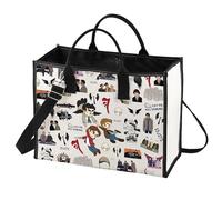 LEVLO Winchester Brothers Tote Bag Dean & Sam & John Fans Gift IDJITS Dean & Sam Shoulder Bag For TV Show Fans, Idjits Lt
