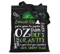 LEVLO Witch Musical Tote BagWitch Fans Defy Gravity Broadway Witch Shoulder Bag, Defy Gravity Tote