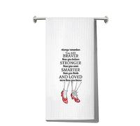 LEVLO Wizard Dorothy Cosmetic Make up Bag You Are Braver Stronger Smarter Than You Think Gift Dorothy Ruby Red Slippers Makeup Zipper Pouch Bag For Women Girls(Dorothy Bag)