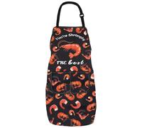 LEVLO You're Shrimply The Best Kitchen Apron Shrimp Inspired Gift Lobster Chef Gift Seafood Apron For Cooking Waterproof (the best A 2)