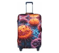 LEVNDIEJ A Hand Drawn Painting Of A Cancerous Cells In The Print Suitcase Covers For Luggage Elastic Luggage Cover Perfect For Travel Business Trips, White, XL