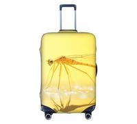 LEVNDIEJ Abstract Yellow Dragonfly1 Print Suitcase Covers For Luggage Elastic Luggage Cover Perfect For Travel Business Trips, White, XL