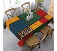 LEVNDIEJ African Style Patchwork Print Tablecloth Table Cover for Indoor Outdoor Dining Table Cloth for Cafes Parties Weddings