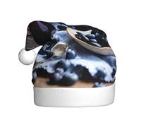 LEVNDIEJ Blueberry Jam 04 Santa Hats Adult,Christmas Hat,Holiday For Unisexxmas Hat For New Year Festive Party