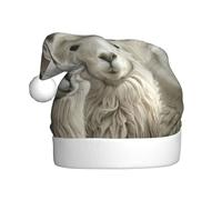 LEVNDIEJ Cute Llama Santa Hats Adult,Christmas Hat,Holiday For Unisexxmas Hat For New Year Festive Party