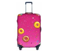 LEVNDIEJ Donut Print Suitcase Covers For Luggage Elastic Luggage Cover Perfect For Travel Business Trips, White, M