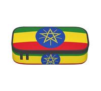 LEVNDIEJ Flag Of Ethiopia Print Pencil Case Large Capacity Pen Bag Pencil Pouch Box Organizer For College Work Travel