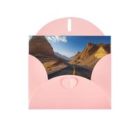 LEVNDIEJ Freeway Highway Road In The Desert Print Birthday Cards Blank Note Card Greeting Cards Thank You Card Envelopes For Every Occasion