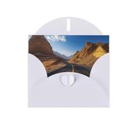 LEVNDIEJ Freeway Highway Road In The Desert Print Birthday Cards Blank Note Card Greeting Cards Thank You Card Envelopes For Every Occasion