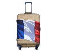 LEVNDIEJ French Flag Print Suitcase Covers For Luggage Elastic Luggage Cover Perfect For Travel Business Trips, White, M