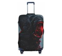 LEVNDIEJ Hacker Era Print Suitcase Covers For Luggage Elastic Luggage Cover Perfect For Travel Business Trips, White, S