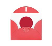LEVNDIEJ Japanese Flag Print Birthday Cards Blank Note Card Greeting Cards Thank You Card Envelopes For Every Occasion
