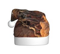 LEVNDIEJ Llama Cactus Desert Plant Santa Hats Adult,Christmas Hat,Holiday For Unisexxmas Hat For New Year Festive Party